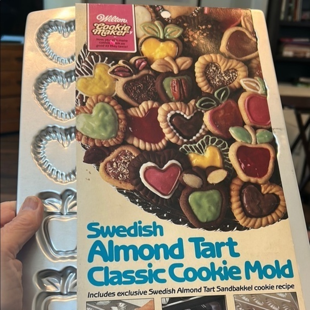 Vintage 1984 Wilton Swedish Almond Tart Classic Cookie Maker Mold NWT
